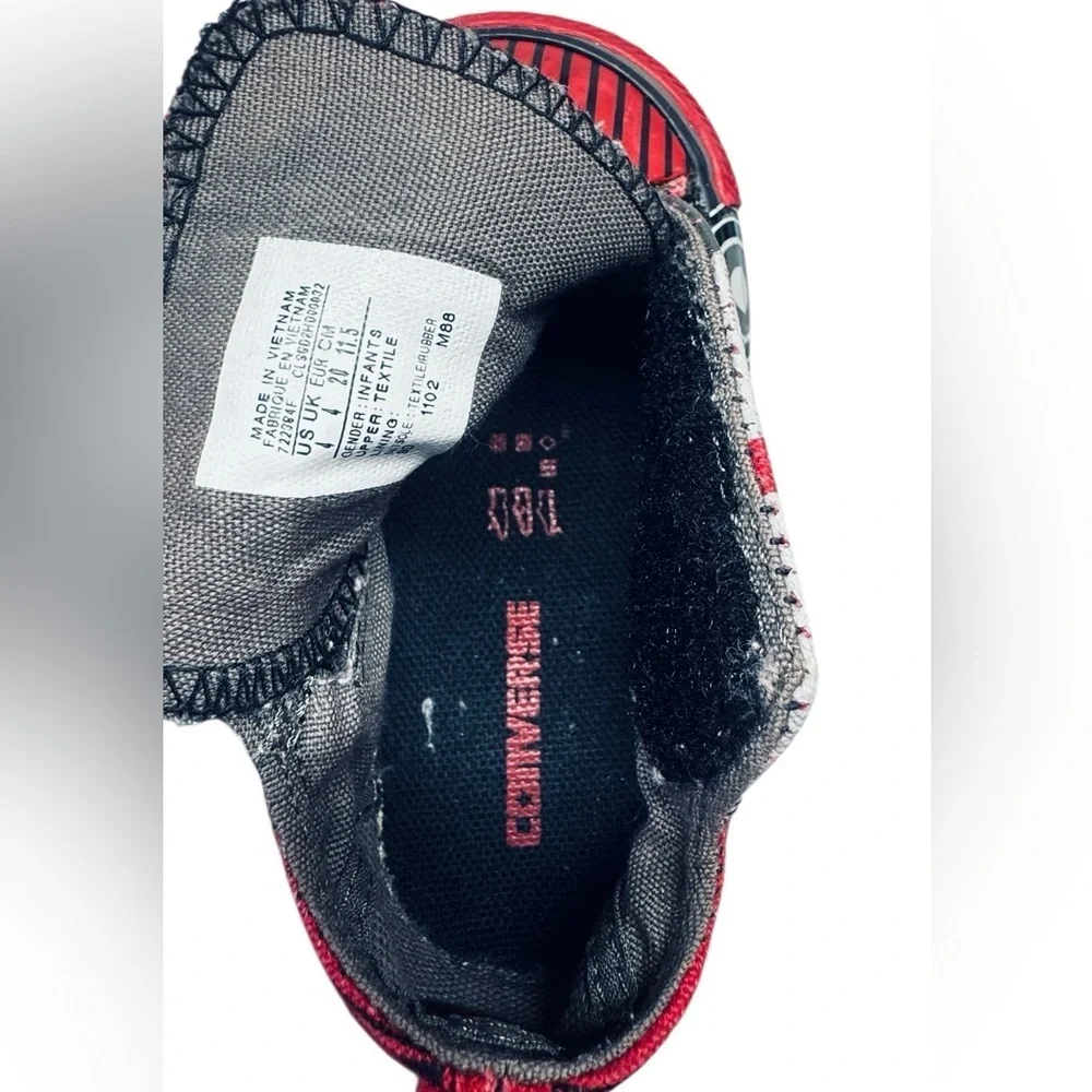 Converse Chuck Taylor All Star Toddler Slip-On Sneakers – Red/Black (Size 4 )